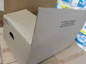 lot 230 image: 12 Boxes with Handles 23 x 15 x 9...