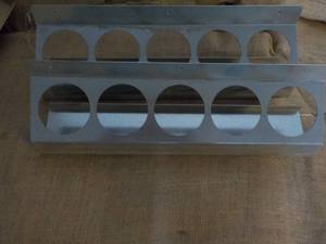 lot 235 image: 2 - 5 Can Metal Wall Display Units...