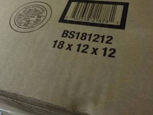 lot 267 image: 25 Boxes 18 x 12 x 12...