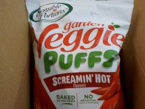 lot 301 image: 6 - 3 oz Bags Garden Veggie Puffs S...