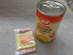 lot 307 image: Case of 24 IGA Condensed Chicken No...