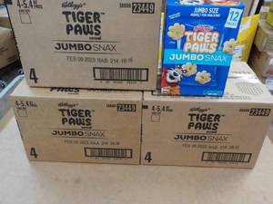 lot 332 image: 3 - 4 ct Boxes Kelloggs Tiger Paws...