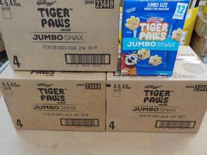 lot 336 image: 3 - 4 ct Boxes Kelloggs Tiger Paws...