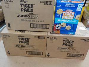 lot 337 image: 3 - 4 ct Boxes Kelloggs Tiger Paws...