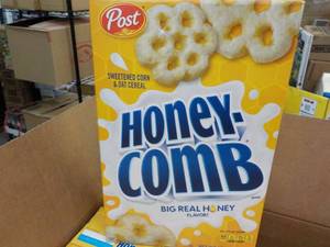 lot 371 image: 12 - 12.5 oz Boxes Post Honey Comb ...