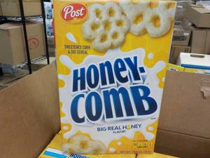 lot 372 image: 12 - 12.5 oz Boxes Post Honey Comb ...