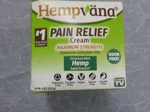 lot 31 image: 4 oz Hempvana Pain Relief Cream pa...