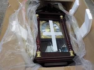 lot 53 image: Anniversary Clock in Cherry Finish...