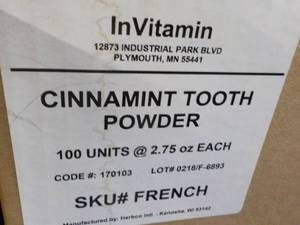 lot 73 image: Box of 100 - 2.75 oz InVitamin Char...