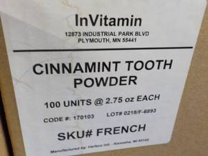 lot 74 image: Box of 100 - 2.75 oz InVitamin Char...