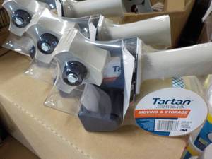 lot 85 image: Set of 3 Tartan Packaging Tape and ...