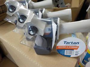 lot 86 image: Set of 3 Tartan Packaging Tape and ...