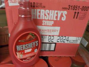 lot 113 image: 10 - 22 oz Bottles Hersheys Strawb...