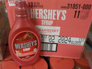 lot 115 image: 10 - 22 oz Bottles Hersheys Strawb...