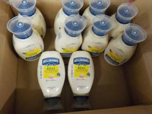 lot 117 image: 10 - 20 oz Bottles Hellmans Real M...