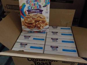 lot 130 image: Box of 8 ct 15.6 Cinnamon Toast Cru...