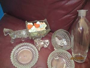 lot 014 image: Lot of cut glassware