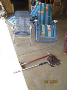 lot 018 image: Patio chairs and gear