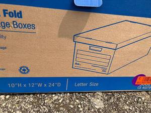 EZ Fold Storage Boxes