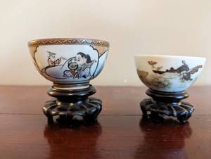 lot 12 image: Two Old Porcelain Sauce Cups