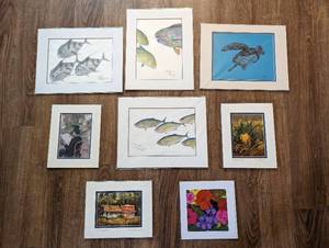 lot 23 image: Collection Of Unframed Art