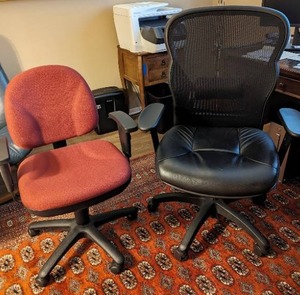 lot 32 image: Two Office Chairs