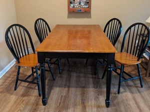 lot 34 image: Kitchen Table With Four Chairs