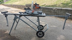 lot 55 image: Ridgid Compound Miter Chop Saw