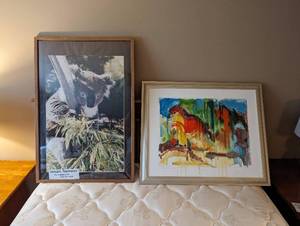 lot 109 image: Framed Abstract Art