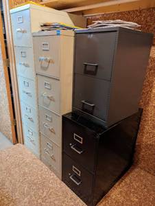 lot 204 image: Four Filing Cabinets