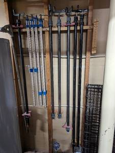lot 218 image: Collection Of Woodworking Clamp Bars