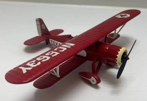 lot 3 image: Vintage Ertl ( Wings Of Texaco ) 1931 Stearman Biplane  Die-Cast Bank  #3 In Series ( No Box )