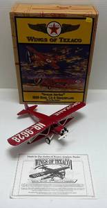 lot 11 image: Vintage  Ertl (Wings Of Texaco) ( Spokane Sun-God ) 1929 Buhl CA-6 Sesquiplane  Die-Cast Bank  #9 In Series&nbsp