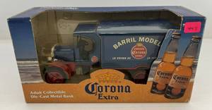 lot 36 image: 1995 Ertl Collectibles Corona Extra Die-Cast Bank ( Barril Model La Crema De ) Delivery Truck&nbsp