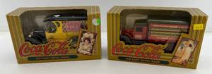 lot 38 image: Two 1993 Ertl Collectibles ( Coca- Cola ) Die- Cast Metal Banks&nbsp