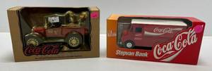 lot 40 image: Two  Ertl Collectibles ( Coca- Cola ) Die- Cast Metal Banks&nbsp