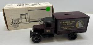 lot 54 image: 1990 Ertl Collectibles Die- Cast Metal Bank&nbsp ( Gopher State Jim Beam 20Th Anniversary ) 1931 Hawkeye Motor Truck