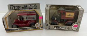 lot 126 image: Two Ertl Collectibles Die-Cast Metal Banks 1 1988 ( Case ) 1913 Model T Delivery 1 1989 ( Case ) 1905 Ford Delivery Car