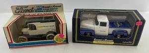 lot 128 image: Two Ertl Collectibles Die-Cast Metal Banks 1 1986 ( Coast To Coast ) 1913 Model T Delivery 1 1995 ( Coast To Coast ) 1956 Ford Pickup Truck