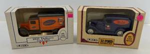 lot 137 image: Two Ertl Collectibles Die-Cast Metal Banks 1 1992 ( Our Own Hardware ) 1931 Delivery Truck 1 1993 ( Our Own Hardware ) 1932 Ford Panel Delivery