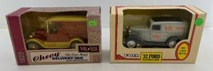 lot 139 image: Two Ertl Collectibles Die-Cast Metal Banks 1 1992 ( V&ampS Variety ) 1932 Ford Panel Delivery 1 1994 ( V&ampS Variety ) Chevy Delivery Van