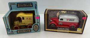 lot 140 image: Two Ertl Collectibles Die-Cast Metal Banks 1 1998 ( TSC Tractor Supply Company ) 1938 Chevy Panel Truck  1 ( TSC Tractor Supply Company ) 1905 Ford Delivery Car