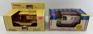 lot 142 image: Two Ertl Collectibles Die-Cast Metal Banks 1 1985 ( TSC Tractor Supply Company ) 1917 Model T 1 ( TSC Tractor Supply Company ) 1913 Model T Delivery