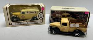 lot 156 image: Two Ertl Collectibles Die-Cast Metal Banks 1 1995 ( Coors ) 1938 Panel Truck 1 1996  ( Coors ) 1940 Ford Pickup