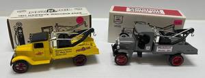 lot 189 image: Two Ertl Collectibles Die-Cast Metal Banks 1 1992 ( Pennzoil ) 1931 Haweke Wrecker  1 1993 ( Mobiloil )( Limited Edition ) 1925 Kenworth Wrecker