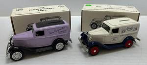 lot 277 image: Two Ertl Collectibles Die-Cast Metal Banks 1 1989 ( Affiliated Foods ) 1932 Panel Delivery  1 1991 ( Bachmans ) 1932 Panel Delivery