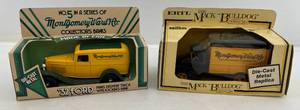 lot 285 image: Two Ertl Collectibles Die-Cast Metal Banks 1 ( Montgomery Ward Co. )  No. 5 In A Series 1932 Ford 1 ( Montgomery Ward Co. ) 1926 Mack Bulldog