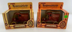 lot 298 image: Two Ertl Collectibles Die-Cast Metal Banks 1 ( Montgomery Ward Co. ) 1905 Ford Delivery Car 1 ( Montgomery Ward Co. )  1905 Ford Delivery Car