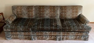 lot 22 image: Vintage 1960s Sofa Couch - 86 Wide x 34  (READ DESCRIPTION)