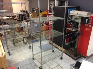 lot 79 image: 36 x 24 Rolling Wire Rack